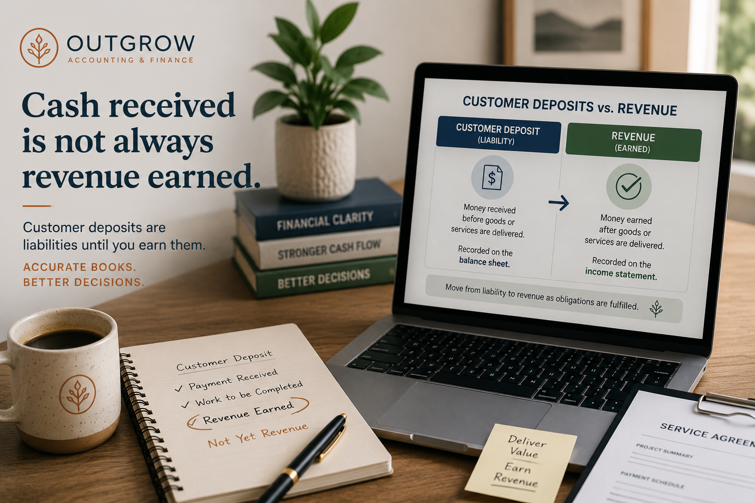 Customer Deposits vs. Revenue: When Cash Received Is Not Yet Income